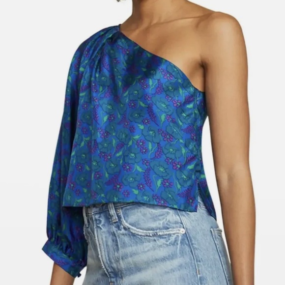 VERONICA BEARD Lyric
One-Shoulder‎ Silk Top - Picture 4 of 11